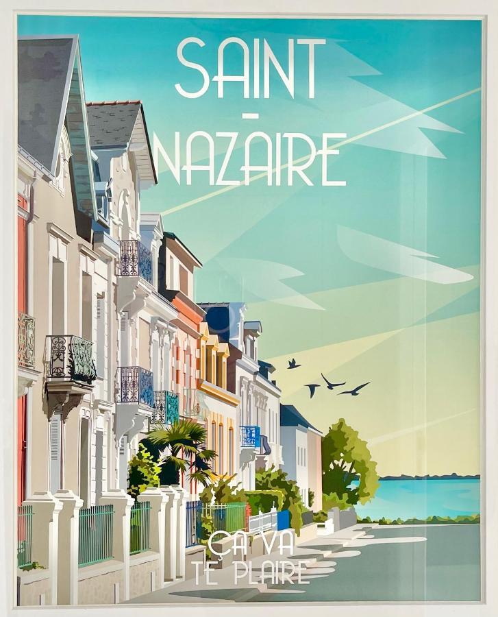 St Nazaire - L'Art Deco - Stationnement Gratuit - Centre Ville - Wifi Fibre Saint-Nazaire  Exterior foto